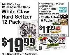 Super Fresh White claw hard seltzer offer