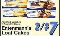 Trade Fair Supermarket Entenmann's loaf cakes offer