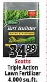 Ocean State Job Lot Scotts triple action lawn fertilizer offer