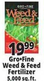 Ocean State Job Lot Gro-fine weed & feed fertilizer offer