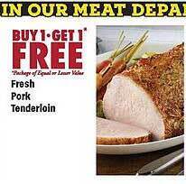 Big Y Fresh pork tenderloin offer