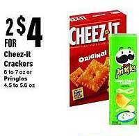 Big Y Cheez-it crackers offer