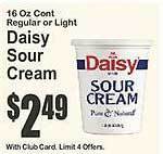 Key Food Daisy sour cream offer