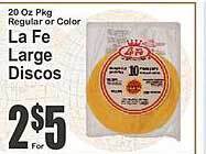Key Food La fe large discos offer