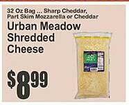 Key Food Urban meadow shredded cheese offer