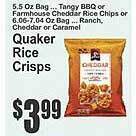 Key Food Quaker rice crisps offer