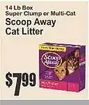 Key Food Scoop away cat litter offer