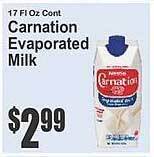 Key Food Carnation evaporated milk offer