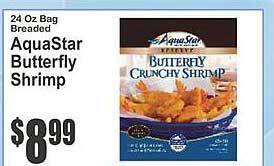 Key Food Aquastar butterfly shrimp offer