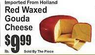 Key Food Red waxed gouda cheese offer
