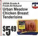 Key Food Urban meadow chicken breast tenderloins offer