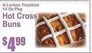 Key Food Hot cross buns offer