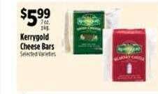 Pioneer Supermarkets Kerrygold cheese bars offer