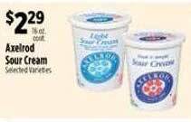 Pioneer Supermarkets Axelrod sour cream offer