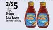 Pioneer Supermarkets Ortega taco sauce offer