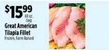 Pioneer Supermarkets Great american tilapia fillet offer