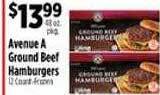 Pioneer Supermarkets Avenuea ground beef hamburgers offer
