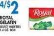 Associated Royal gelatin offer