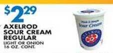 Associated Axelrod sour cream regular offer