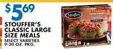 Compare Foods Stouffer's classic large size meals offer