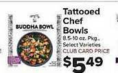 Food Town Store Tattooed chef bowls offer