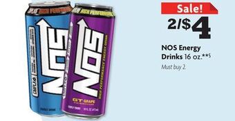 Family Dollar Nos energy drinks offer