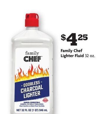 Family Dollar Family chef lighter fluid offer