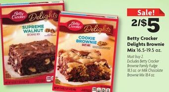 Family Dollar Betty crocker delights brownie mix offer