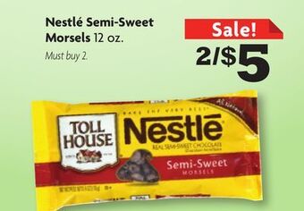 Family Dollar Nestlé semi-sweet morsels offer