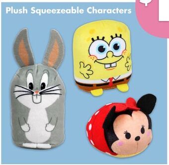 Dollar Tree Plush squeezeable characters offer