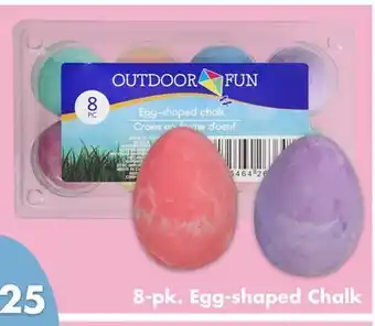 Dollar Tree 8-pk. egg-shaped chalk offer