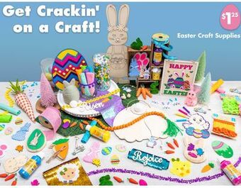 Dollar Tree Easter craft supplies offer