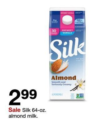 Target Silk 64-oz. almond milk offer