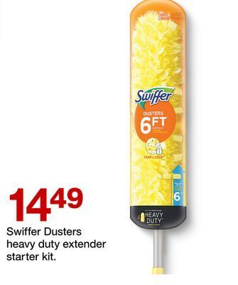 Target Swiffer dusters heavy duty extender starter kit offer