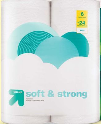 Target Up & up soft & strong 6-pk. mega roll bath tissue offer