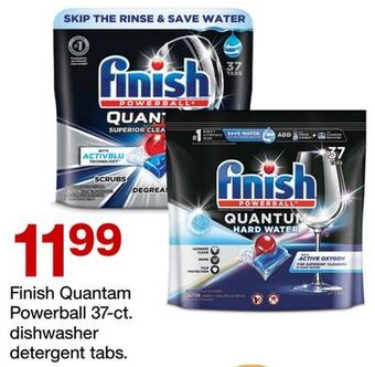 Target Finish quantam powerball 37-ct. dishwasher detergent tabs offer