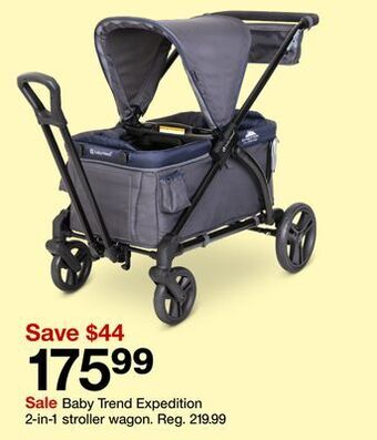 Target Baby trend expedition 2-in-1 stroller wagon offer