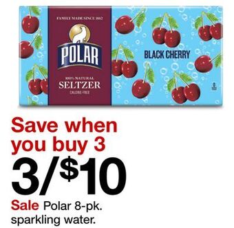 Target Polar 8-pk. sparkling water offer