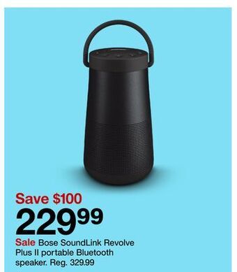 Target Bose soundlink revolve plus ii portable bluetooth speaker offer