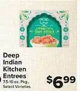 Food Town Store Deep indian kitchen entrees offer