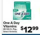 Food Town Store One a day vitamins offer