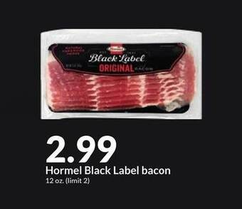 Hy-Vee Hormel black label bacon offer