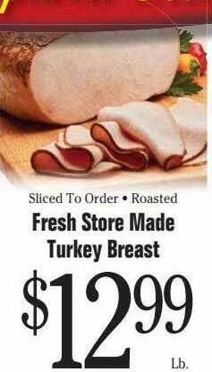 Morton Williams Fresh store made turkey breast offer