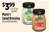 Pioneer Supermarkets Marie's salad dressing offer
