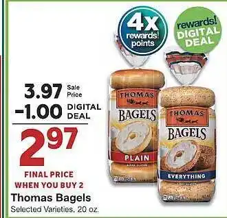 Amigos United Thomas bagels offer