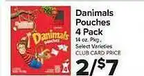 Danimals pouches 4 pack