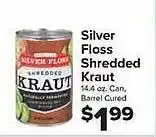 Silver floss shredded kraut