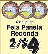 Trade Fair Supermarket Fela panela redonda offer
