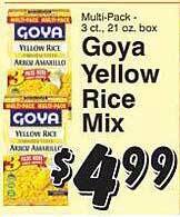 Goya yellow rice mix