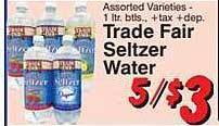 Trade Fair Supermarket Trade fair seltzer water offer